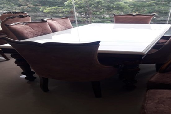 Onex Dining Table — 6 Seater (Design 3) at Sadashiv Furniture Mall, Patna