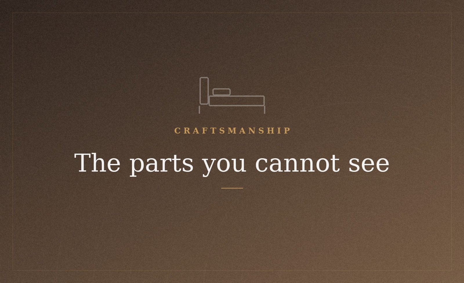 Furniture craftsmanship detail