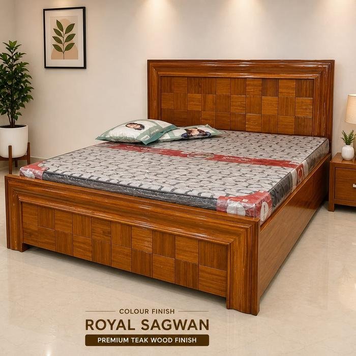 Sagwan Crown Bed — Furniture Mall, R.P.S. More, Bailey Road, Patna