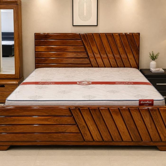Teak Wood Bed — Furniture Mall, R.P.S. More, Bailey Road, Patna