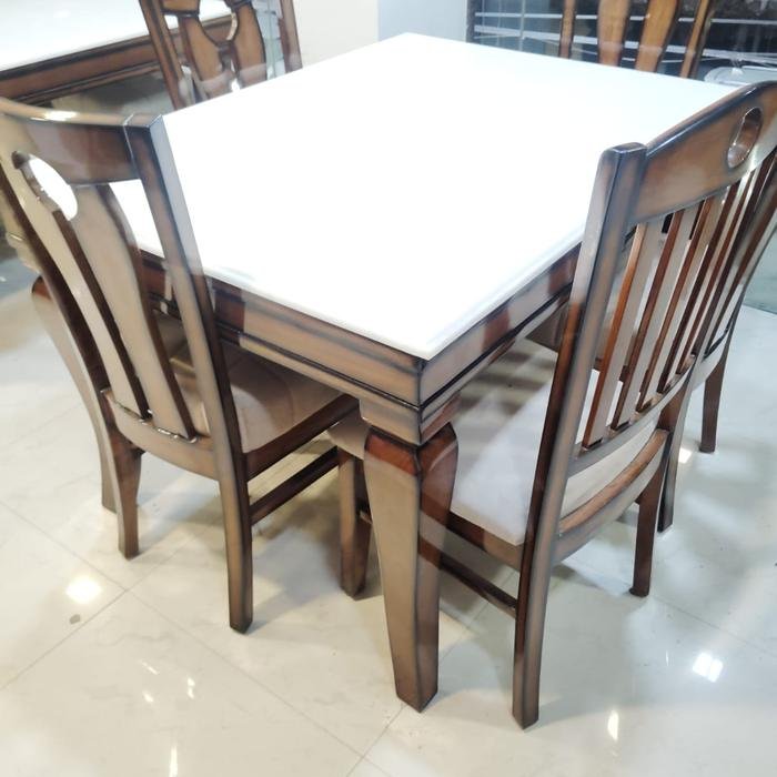 4-Seater Dining Set — White Top — Furniture Mall, R.P.S. More, Bailey Road, Patna