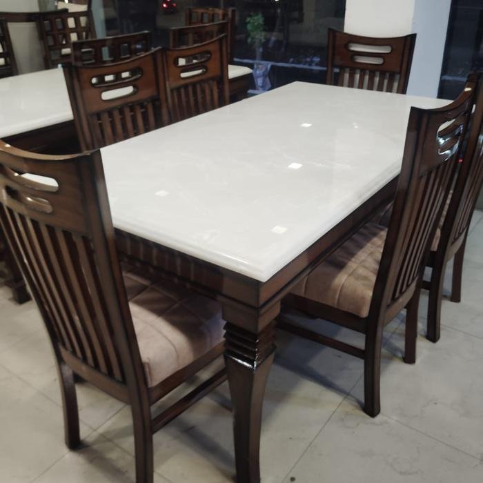 6-Seater Dining Set — Slat Back — Furniture Mall, R.P.S. More, Bailey Road, Patna
