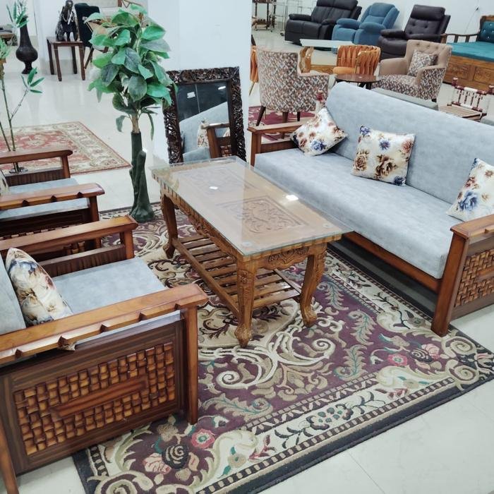 Wooden Sofa Set — Furniture Mall, R.P.S. More, Bailey Road, Patna